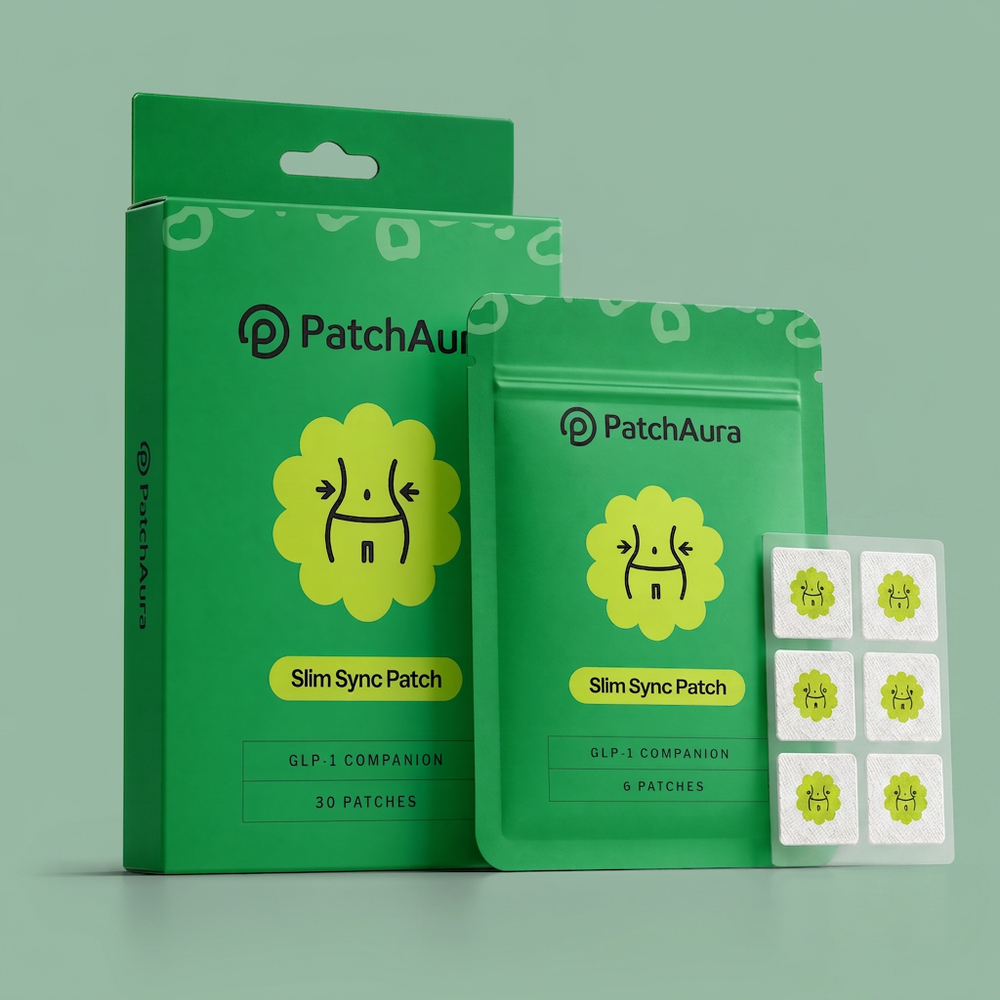 PatchAura SlimSync Patch – GLP-1 Companion & Metabolic Support (30 Patches)