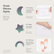 FootAura Overnight Foot Patches – Detox & Circulation Support – Ginger Extract – Warm, Stimulate & Restore Overnight – 14 Count