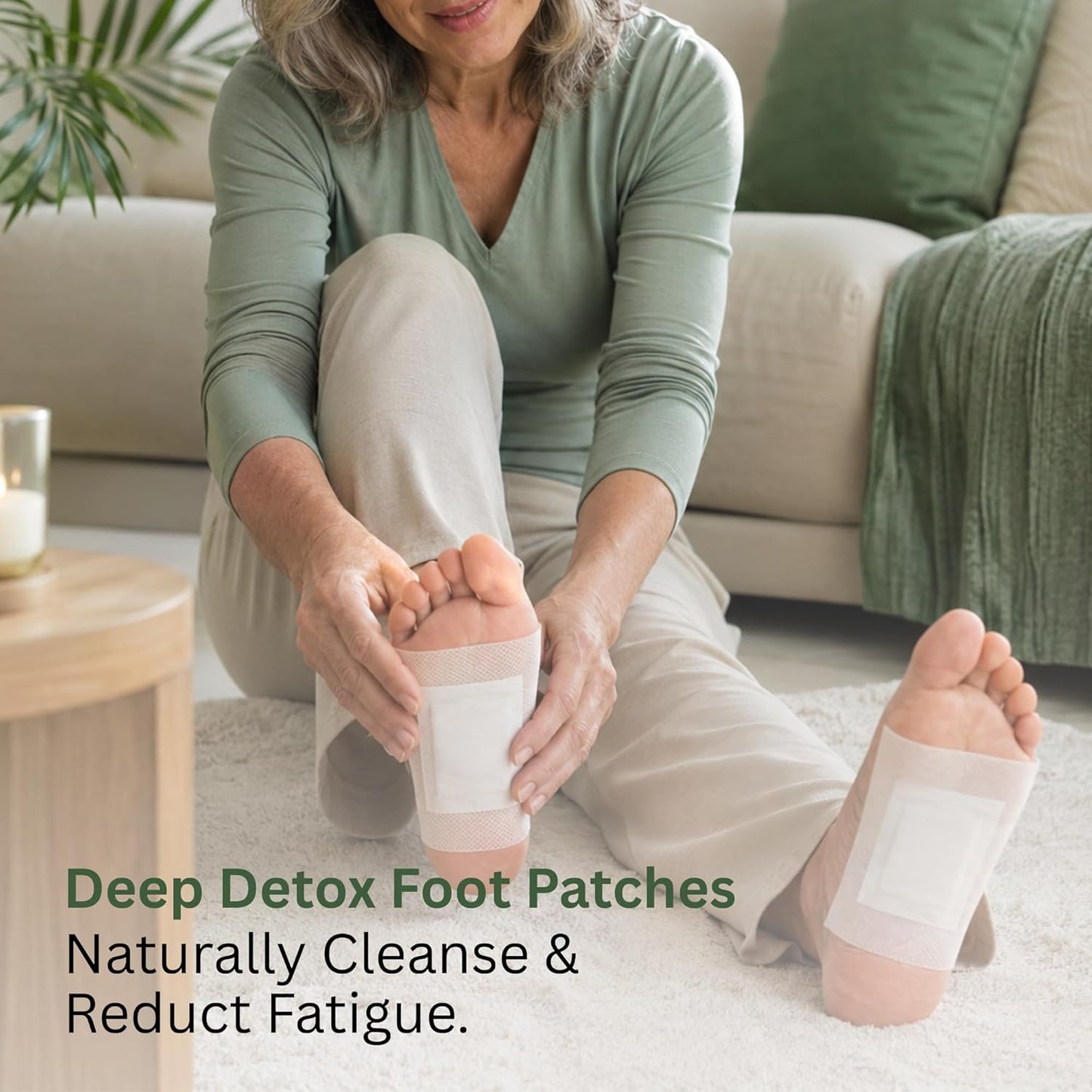 FootAura Overnight Foot Patches – Detox & Relaxation While You Sleep – Rose Extract – Refresh, Restore & Rebalance – 30 Count