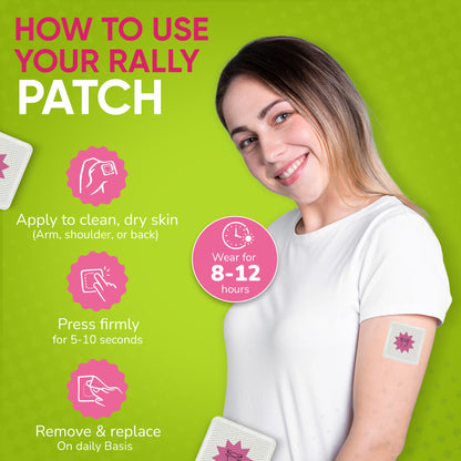 PatchAura Rally Patch – Advanced Hangover & Recovery Support (30 Patches)