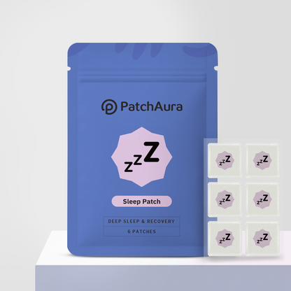 PatchAura Sleep Patch – Deep Sleep & Recovery Support, Relaxation & Nighttime Rest Aid, Long-Lasting Wellness Patches (30 Patches)